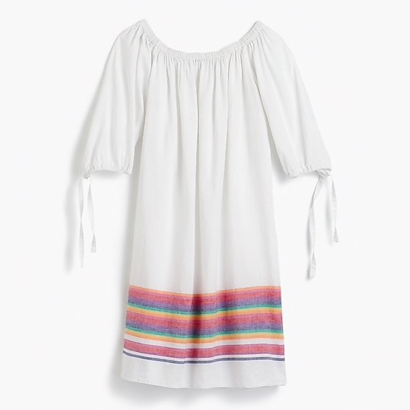 Jcrew Beach Dress with Rainbow Stripes - Picture 2 of 4